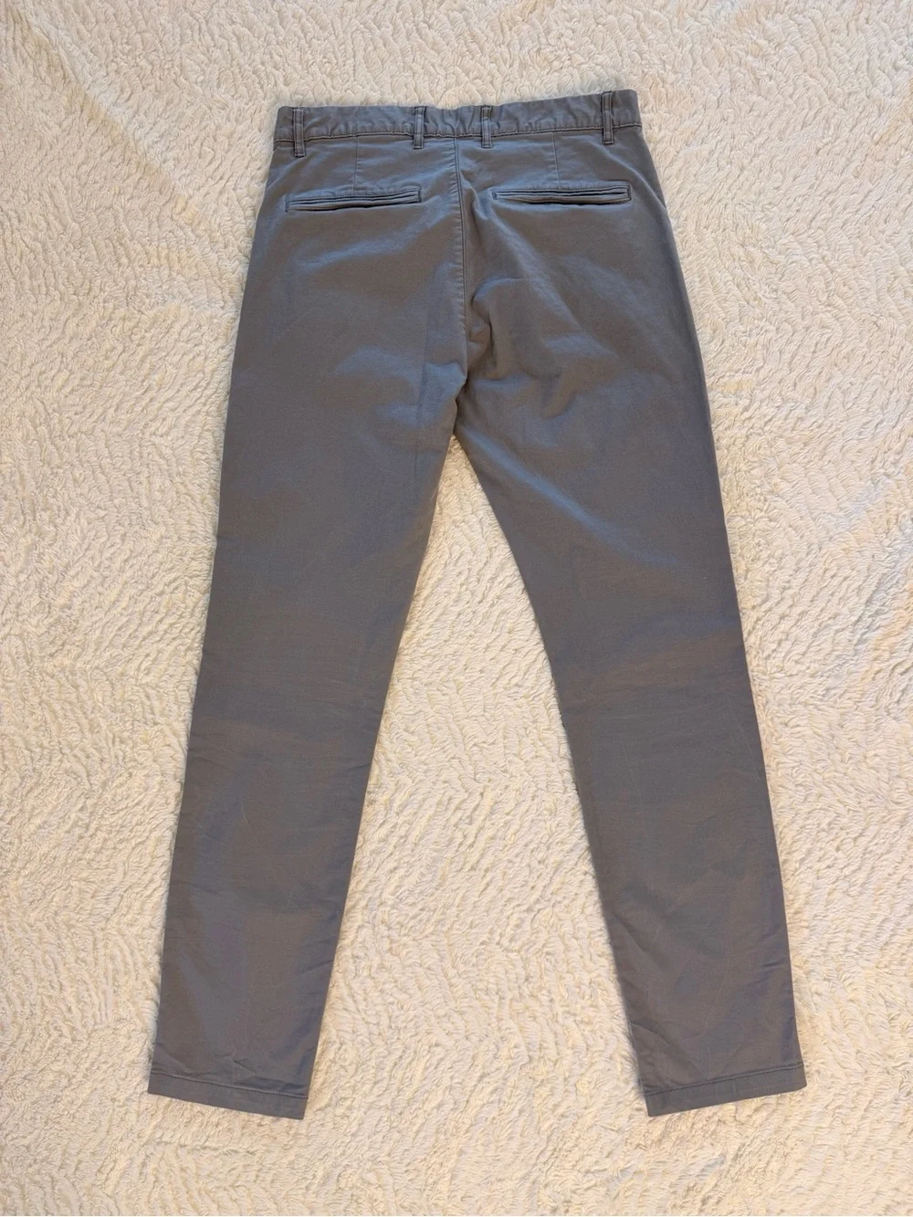 H&M Men's Gray Skinny Fit Chino Pants